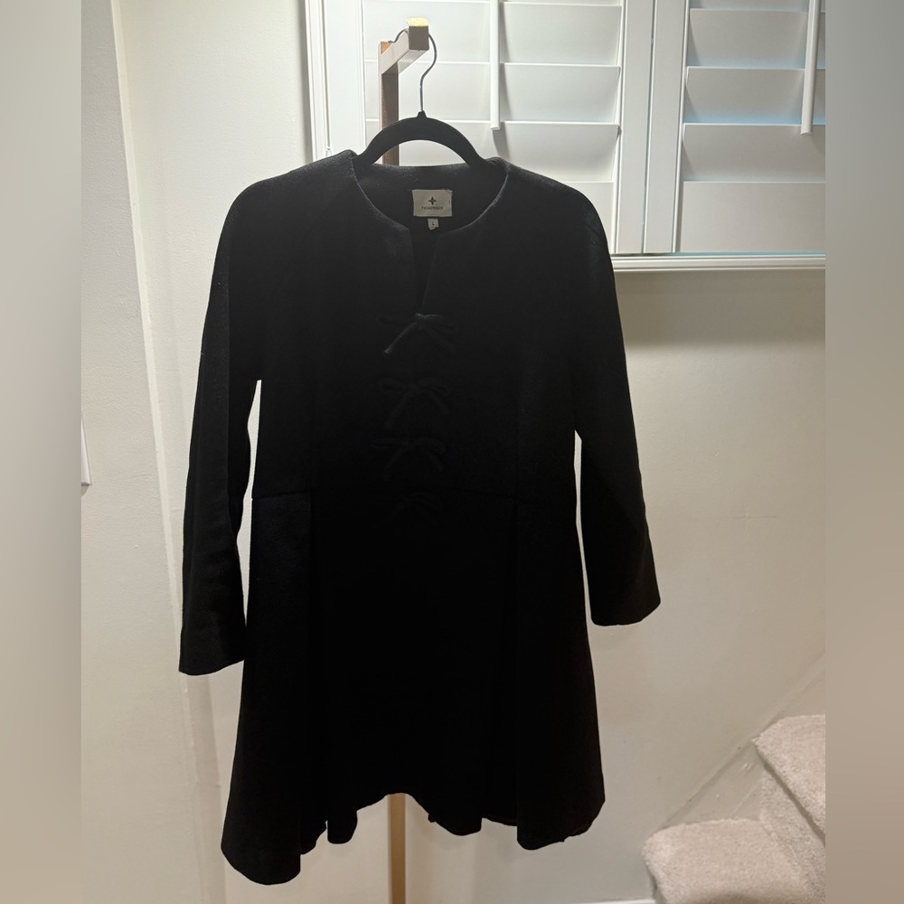 Tuckernuck Black Long Sleeve A-Line Dress